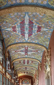 Tilework: Tiled ceiling, Administration Pavilion, Hospital