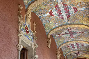Tilework: Tiled ceiling, Administration Pavilion, Hospital