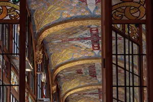 Tilework: Tiled ceiling, Administration Pavilion, Hospital