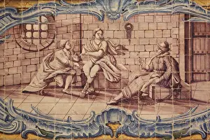 Tiles, Refectory, Jeronimos Monastery, Lisbon, Portugal