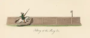 Tilting: Tilting at a ring, 14th century