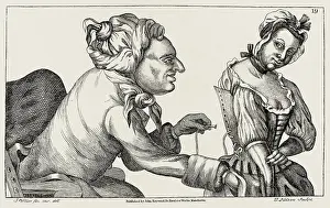 Collier: Tim Bobbin helps a lady undo her corset