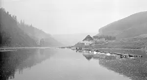 Ctk Photobank: Timber transport - Vltava River - the last run