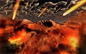 Blazing: A time when the Earth was being formed, known as the Hadean