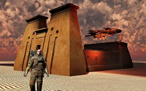 Weird: A time traveler visiting the site of an ancient