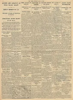 Osnabruck: The Times Allies bomb Berlin and Bucharest