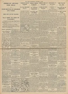 Walcheren: The Times Allies break Siegfried Line