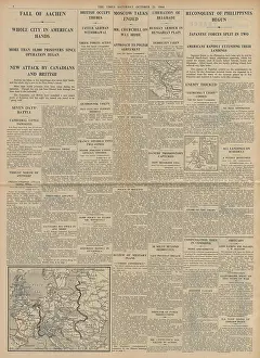 Leyte: The Times Allies capture Aachen
