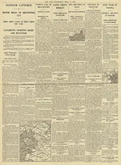 Weser: The Times Allies capture Hanover
