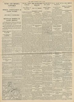 Longstop: The Times Allies capture Tunis & Bizerte