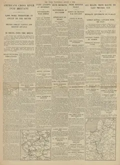 Avranches: The Times US Army enter Brittany