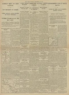 Salient: The Times Battlecruiser Scharnhorst sunk