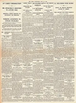 Attlee: The Times Dissolution of British Government