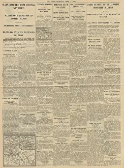 Restrictions: The Times German Army trapped at Odessa
