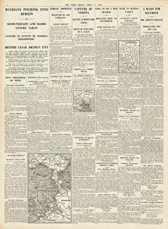 Belsen: The Times Hermann Goering resigns