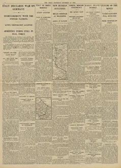 Rabaul: The Times Italy declares war on Germany