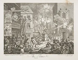 Arising: The Times, Plate I, by William Hogarth, 1762