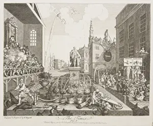 Flourishing: The Times, Plate II, by William Hogarth, 1762