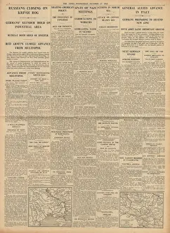 Volturno: The Times Red Army advances on Krivoy Rog