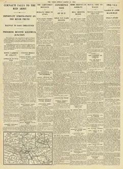 Bevin: The Times Red Army capture Cernauti