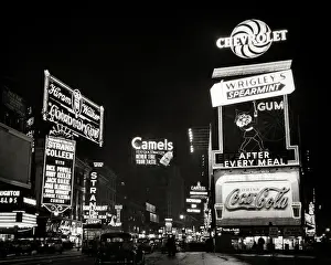 Marquees: Times Square Broadway 47th Street Full of Neon