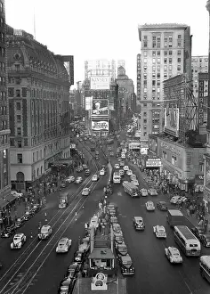Marquees: Times Square Looking North from 43rd Street from the Time