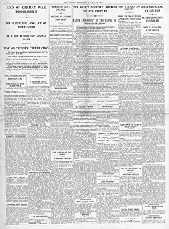 Palance: The Times VE Day celebrations