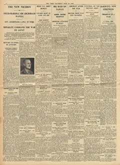 Wavell: The Times Wavell becomes Viceroy of India