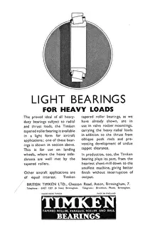 Timken: Timken Bearings 1937