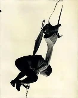 Challenged: Timothy Dill-Russell, escapologist, River Thames, London