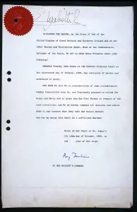Pardon: Timothy Evans pardon