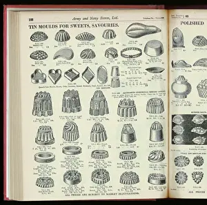 Savouries: TIN COOKING MOULDS