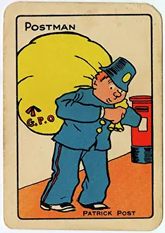 Sack: Tinker, Tailor playing card - Postman