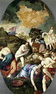 Comin: Tintoretto, Purification of the Midianite Virgins