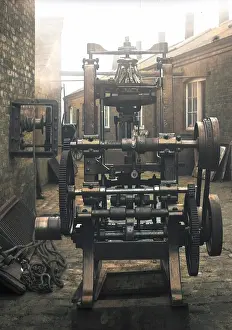 Battersbys: Tipstitcher machine at Battersby's hatworks