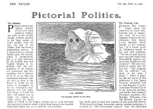 Icebergs: Titanic disaster - comment in The Tatler