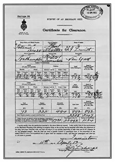 Manifest: Titanic document