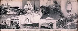 Carpathia: Titanic framed montage