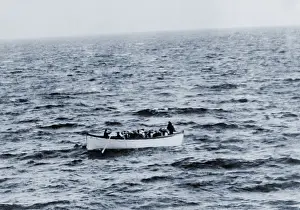 Titantic: One of the Titanic lifeboats as seen from ?