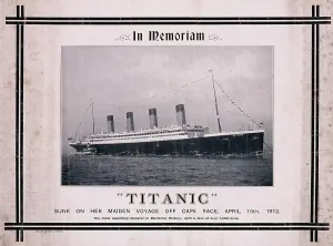 Shipwrecks: Titanic In Memoriam card