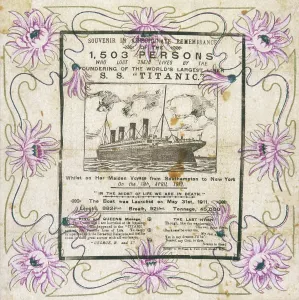 Napkin: TITANIC NAPKIN