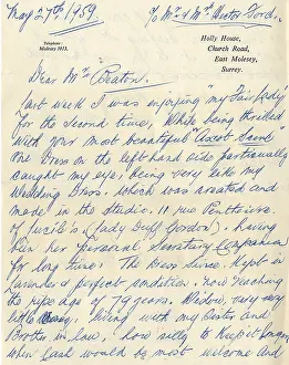 Titanic passenger letter to Cecil Beaton