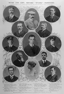 Millet: Titanic passengers showing who was lost or saved
