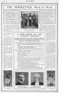 Anecdotes: Titanic - Report and Timeline in the Sphere