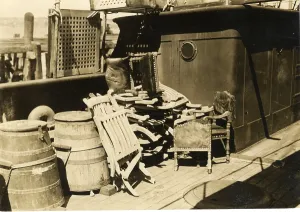 Feb24: Titanic - salvaged deckchair