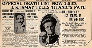 Ismay: Titanic Sinking in the News