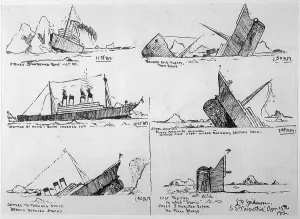 Sketched: TITANIC SINKING SEQUENCE