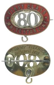 Steward: TITANIC STEWARD'S BADGE