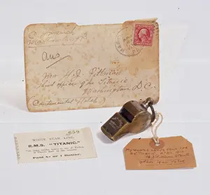 Pitman: Titanic whistle and Turkish Bath ticket