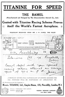 Dope: Titanine Dope 1922 Advert
